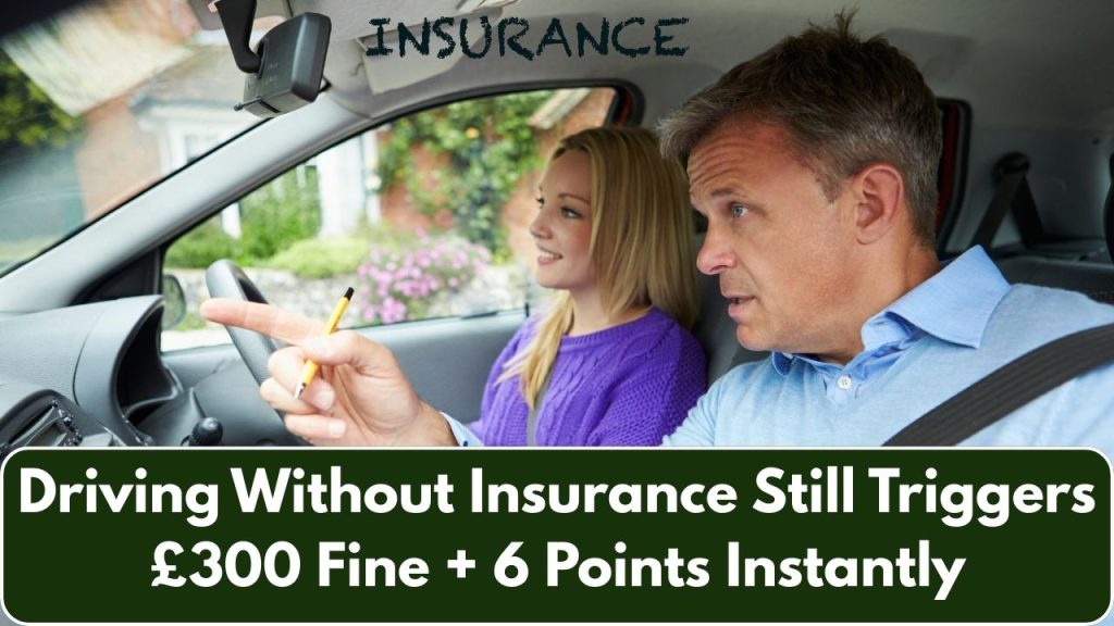 Driving Without Insurance Still Triggers £300 Fine + 6 Points Instantly