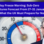 5-Day Freeze Warning: Sub-Zero Temperatures Forecast From 27–31 January 2026 — What the UK Must Prepare for Now 2026