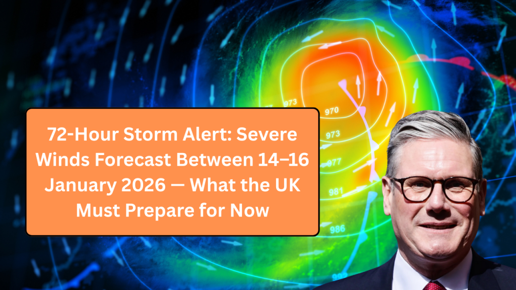 72-Hour Storm Alert: Severe Winds Forecast Between 14–16 January 2026 — What the UK Must Prepare for Now 2026
