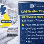 Cold Weather Payments NI: Postcode Areas Entitled to Funds as Temperatures Drop Across the UK 2026