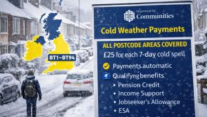 Cold Weather Payments NI: Postcode Areas Entitled to Funds as Temperatures Drop Across the UK