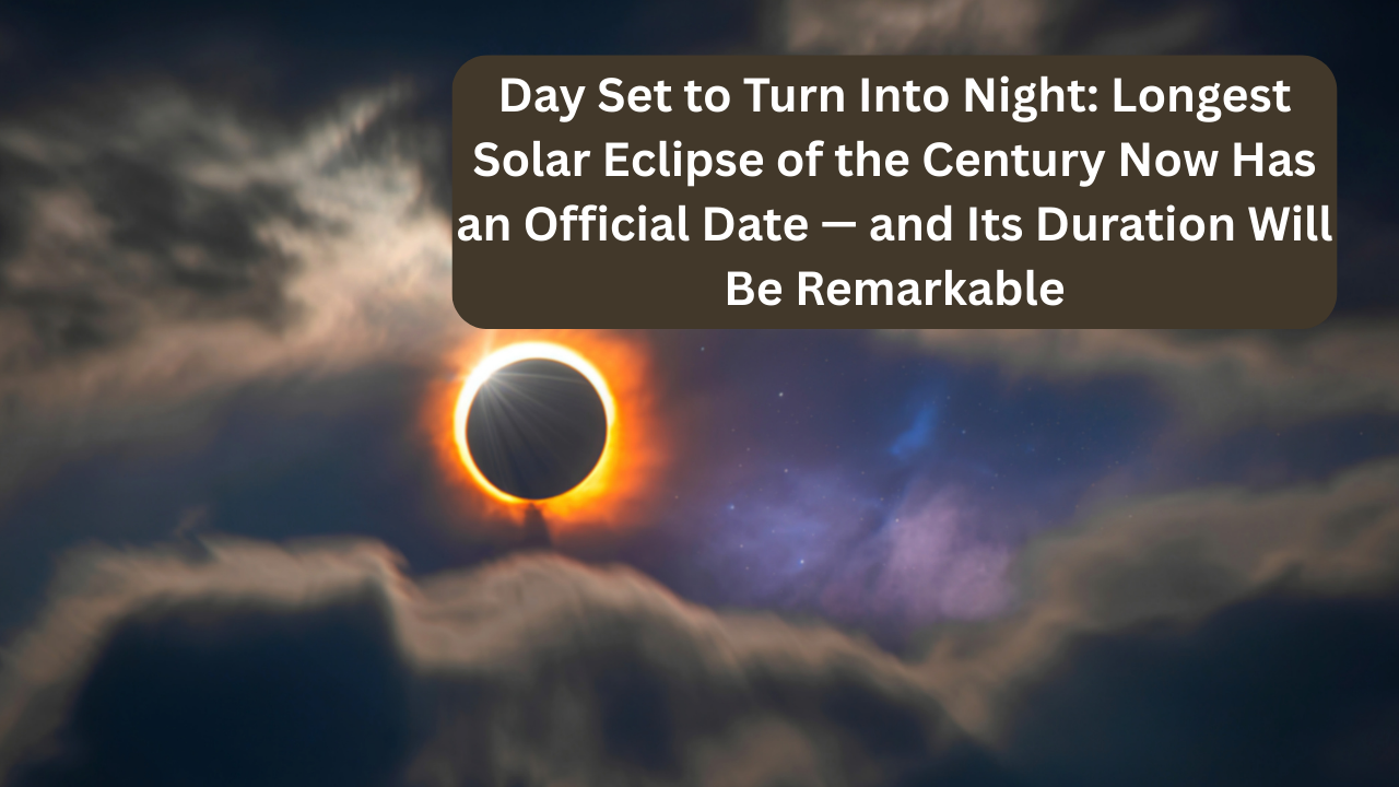 Day Set to Turn Into Night: Longest Solar Eclipse of the Century Now Has an Official Date — and Its Duration Will Be Remarkable