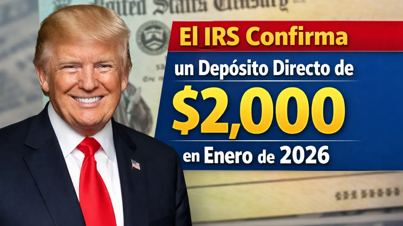 El IRS Confirma un Depósito Directo de $2,000 en Enero de 2026: Fechas de Pago, Requisitos y Guía Completa 2026
