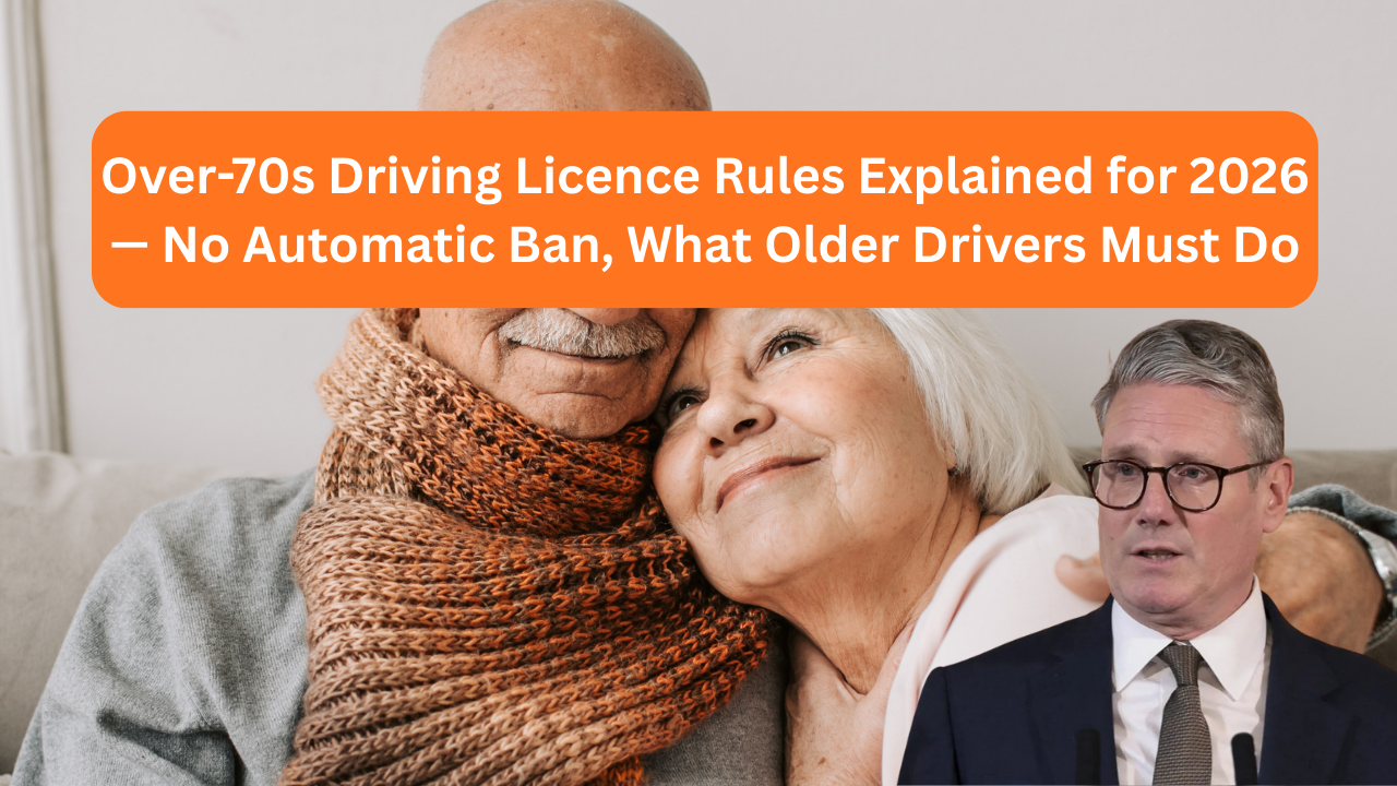 Over-70s Driving Licence Rules Explained for 2026 — No Automatic Ban, What Older Drivers Must Do