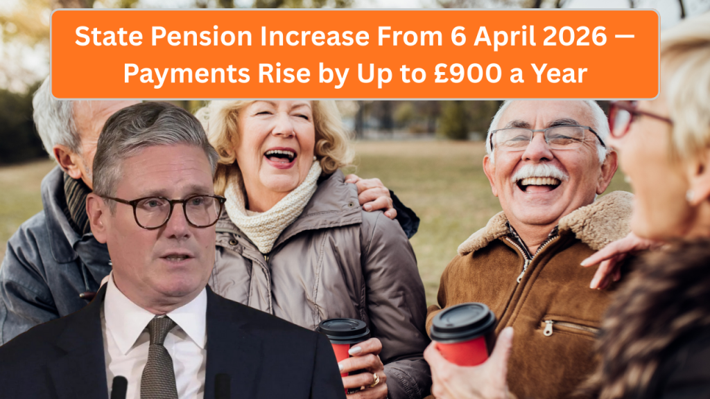 State Pension Increase From 6 April 2026 — Payments Rise by Up to £900 a Year