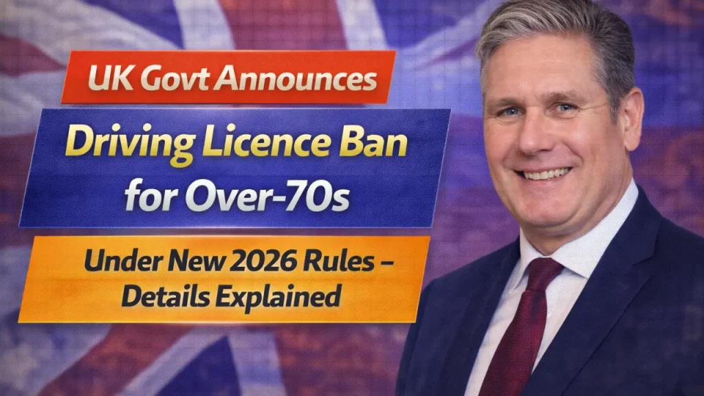 UK Govt Announces Driving Licence Ban for Over-70s Under New 2026 Rules – Details Explained 2026