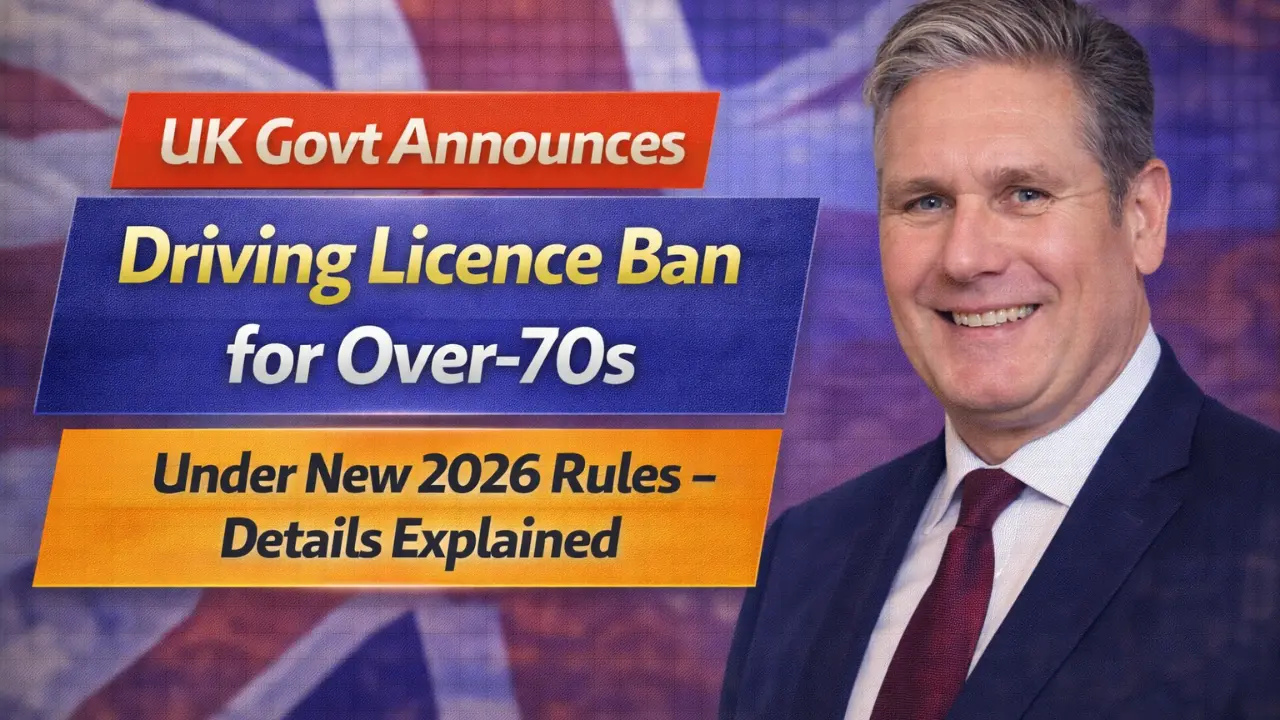 UK Govt Announces Driving Licence Ban for Over-70s Under New 2026 Rules – Details Explained 2026