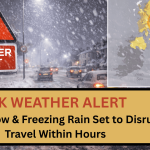 UK WEATHER ALERT: Heavy Snow &amp; Freezing Rain Set to Disrupt Travel Within Hours 2026