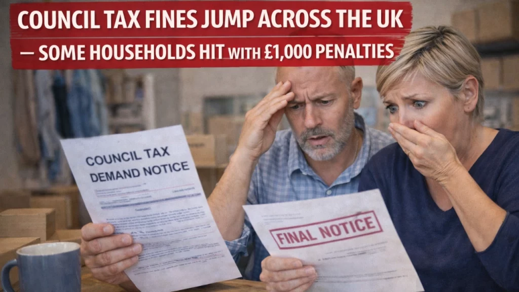 Council Tax Fines Jump Across the UK — Some Households Hit With £1,000 Penalties