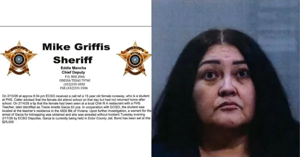 Tracie Anette Garza arrested